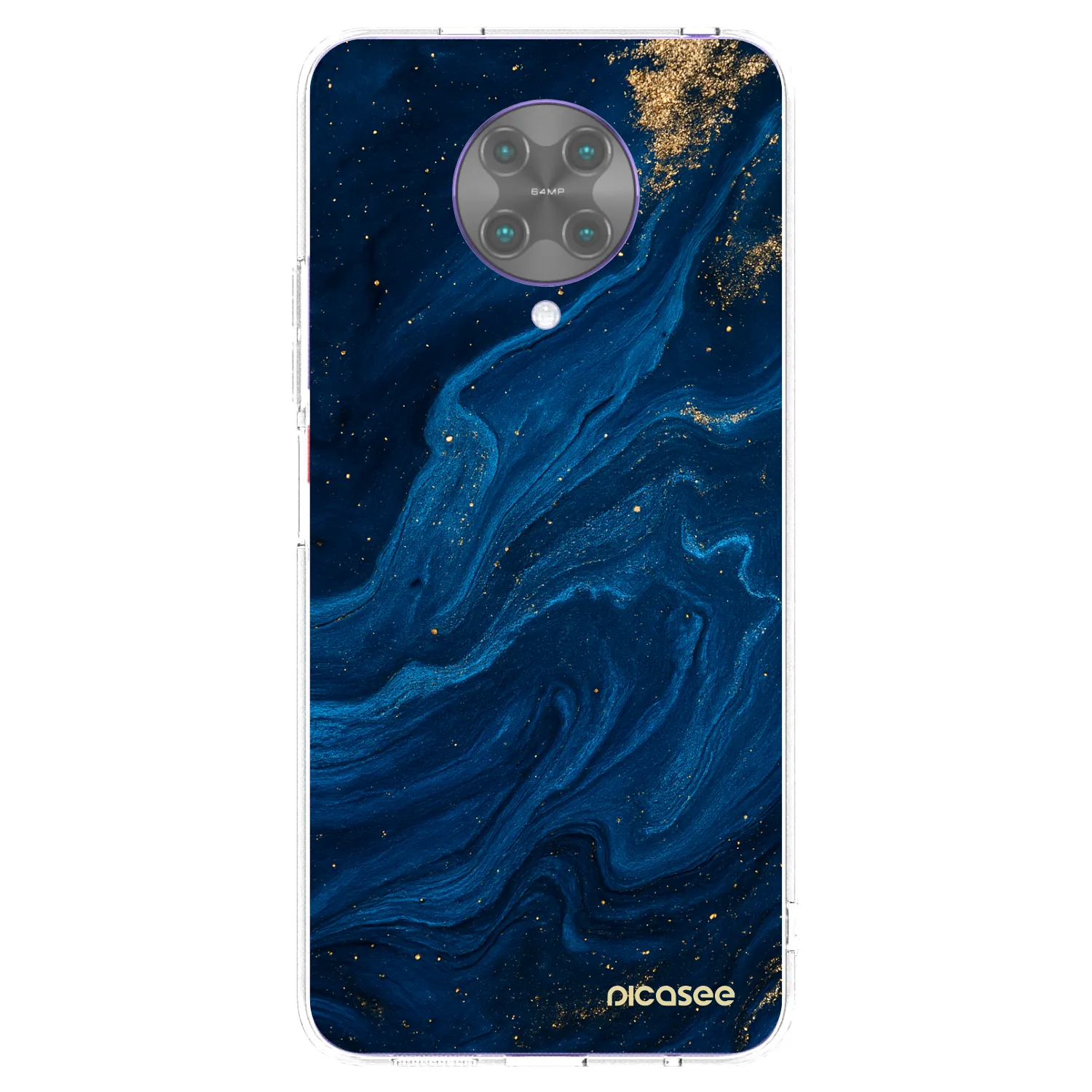 Picasee διαφανής θήκη σιλικόνης Xiaomi Poco F2 Pro - Blue