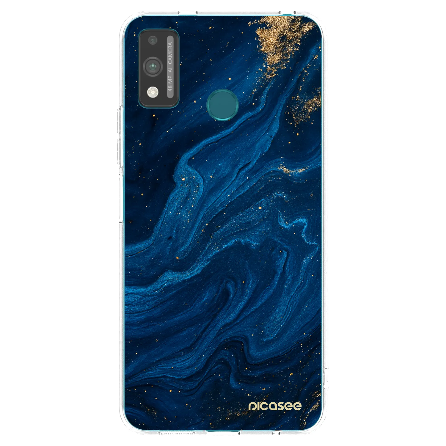 Picasee διαφανής θήκη σιλικόνης Honor 9X Lite - Blue