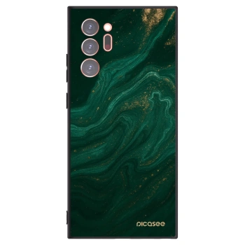 Picasee Μαύρη θήκη σιλικόνης για Samsung Galaxy Note 20 Ultra - Green