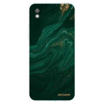 Picasee Μαύρη θήκη σιλικόνης για Xiaomi Redmi 9A - Green