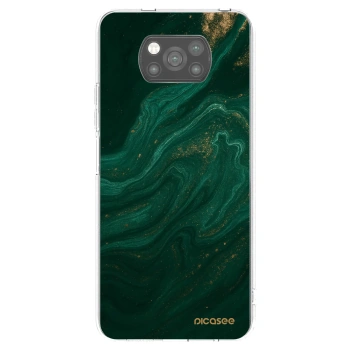 Picasee Μαύρη θήκη σιλικόνης για Xiaomi Poco X3 - Green
