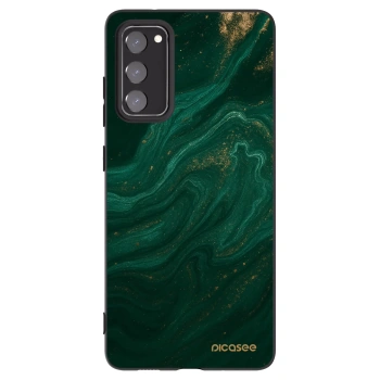 Picasee Μαύρη θήκη σιλικόνης για Samsung Galaxy S20 FE - Green