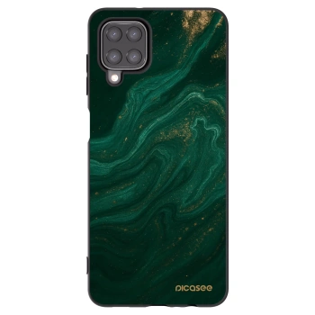Picasee Μαύρη θήκη σιλικόνης για Samsung Galaxy A12 A125F - Green
