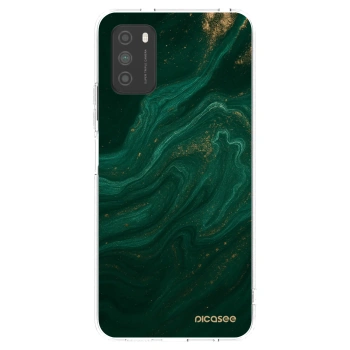 Picasee διαφανής θήκη σιλικόνης Xiaomi Poco M3 - Green