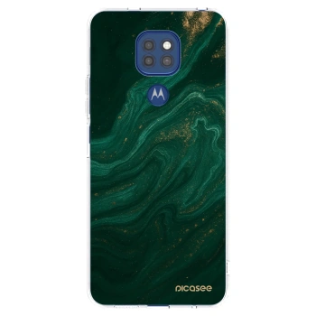 Picasee διαφανής θήκη σιλικόνης Motorola Moto G9 Play - Green