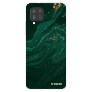 Picasee διαφανής θήκη σιλικόνης Samsung Galaxy A42 A426B - Green