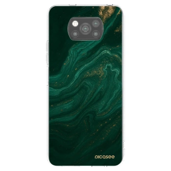 Picasee Μαύρη θήκη σιλικόνης για Xiaomi Poco X3 Pro - Green