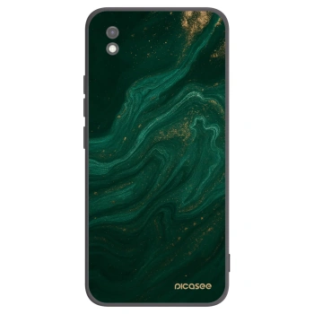 Picasee Μαύρη θήκη σιλικόνης για Xiaomi Redmi 9AT - Green