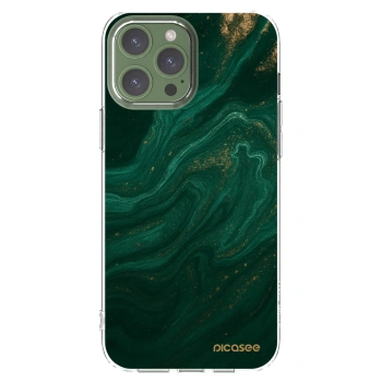 Picasee διαφανής θήκη σιλικόνης Apple iPhone 13 Pro Max - Green