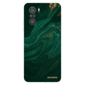 Picasee διαφανής θήκη σιλικόνης Xiaomi Poco F3 - Green