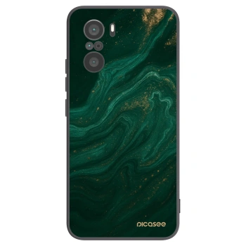 Picasee Μαύρη θήκη σιλικόνης για Xiaomi Poco F3 - Green