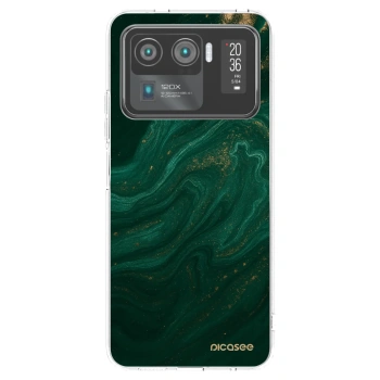 Picasee διαφανής θήκη σιλικόνης Xiaomi Mi 11 Ultra - Green