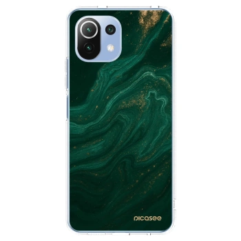 Picasee διαφανής θήκη σιλικόνης Xiaomi 11 Lite 5G NE - Green