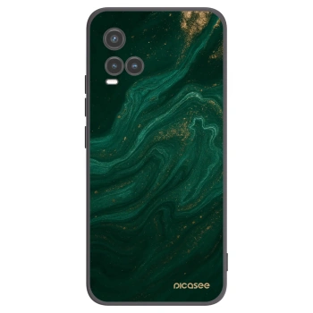 Picasee Μαύρη θήκη σιλικόνης για Vivo Y33s - Green