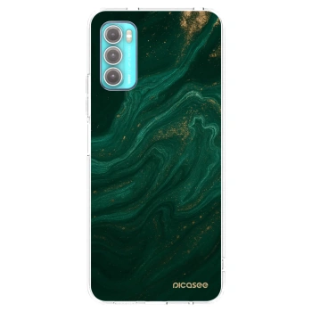 Picasee διαφανής θήκη σιλικόνης Motorola Moto G60 - Green