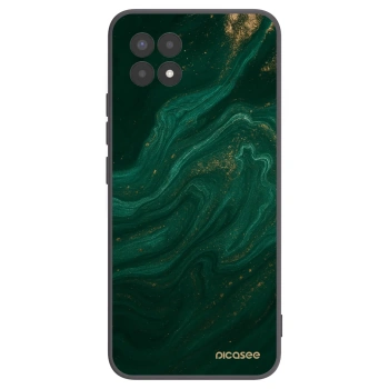 Picasee Μαύρη θήκη σιλικόνης για Realme 8i - Green