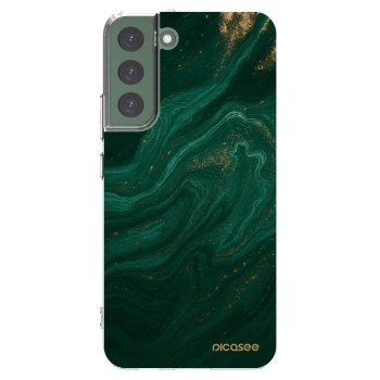 Picasee διαφανής θήκη σιλικόνης Samsung Galaxy S22+ 5G - Green