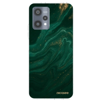 Picasee διαφανής θήκη σιλικόνης Realme 9 Pro 5G - Green