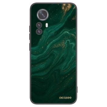 Picasee Μαύρη θήκη σιλικόνης για Xiaomi 12 Pro - Green