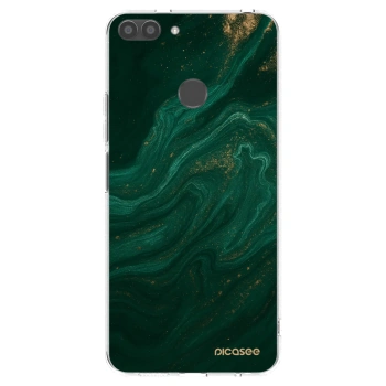 Picasee διαφανής θήκη σιλικόνης Huawei P Smart - Green