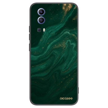 Picasee Μαύρη θήκη σιλικόνης για Vivo Y52 5G - Green