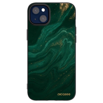 Picasee Μαύρη θήκη σιλικόνης για Apple iPhone 14 Plus - Green