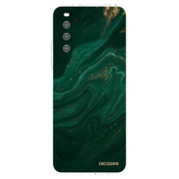Picasee διαφανής θήκη σιλικόνης Sony Xperia 10 IV 5G - Green