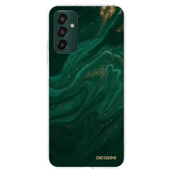 Picasee διαφανής θήκη σιλικόνης Samsung Galaxy M13 M135F - Green