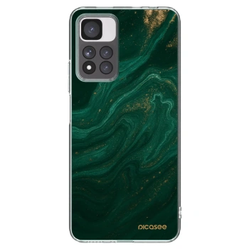 Picasee διαφανής θήκη σιλικόνης Xiaomi Redmi Note 11 Pro+ 5G - Green