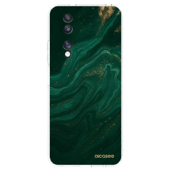 Picasee διαφανής θήκη σιλικόνης Honor 70 - Green