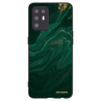 Picasee Μαύρη θήκη σιλικόνης για OPPO A94 5G - Green