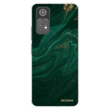 Picasee διαφανής θήκη σιλικόνης Xiaomi Redmi Note 11S 5G - Green