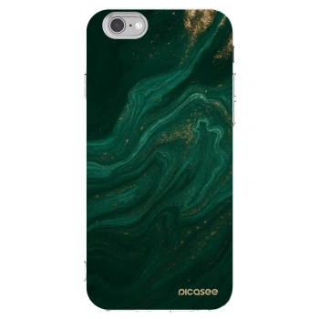 Picasee διαφανής θήκη σιλικόνης Apple iPhone 6/6S - Green