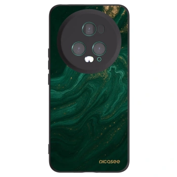 Picasee Μαύρη θήκη σιλικόνης για Honor Magic5 Pro - Green