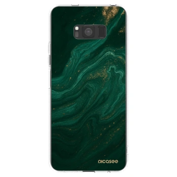 Picasee διαφανής θήκη σιλικόνης Samsung Galaxy S8 G950F - Green