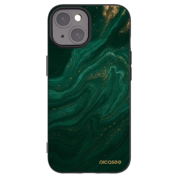 Picasee Μαύρη θήκη σιλικόνης για Apple iPhone 15 - Green