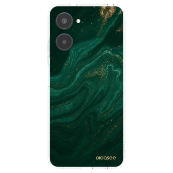 Picasee διαφανής θήκη σιλικόνης Realme 10 4G - Green