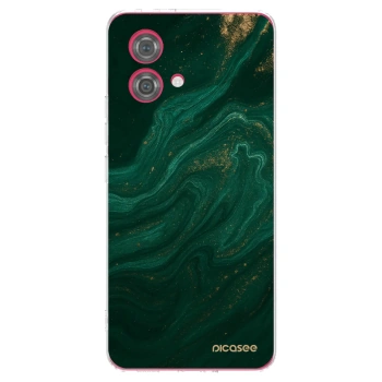 Picasee διαφανής θήκη σιλικόνης Motorola Moto G84 5G - Green