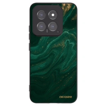 Picasee Μαύρη θήκη σιλικόνης για Xiaomi 14 - Green