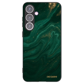 Picasee Μαύρη θήκη σιλικόνης για Samsung Galaxy S24+ S926B 5G - Green