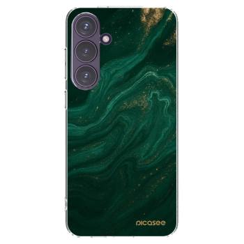 Picasee διαφανής θήκη σιλικόνης Samsung Galaxy S24+ S926B 5G - Green
