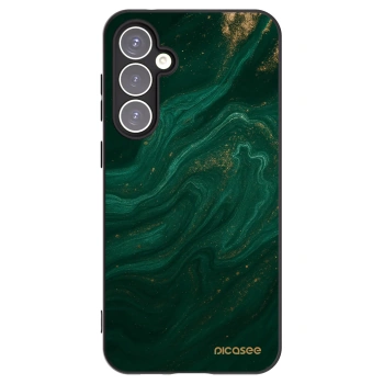 Picasee Μαύρη θήκη σιλικόνης για Samsung Galaxy S23 FE S711B - Green
