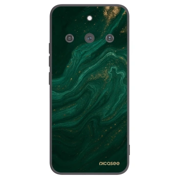 Picasee Μαύρη θήκη σιλικόνης για Realme 11 Pro+ - Green