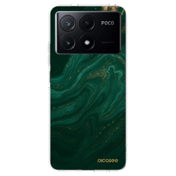 Picasee διαφανής θήκη σιλικόνης Xiaomi Poco X6 Pro - Green