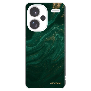 Picasee διαφανής θήκη σιλικόνης Xiaomi Redmi Note 13 Pro+ 5G - Green