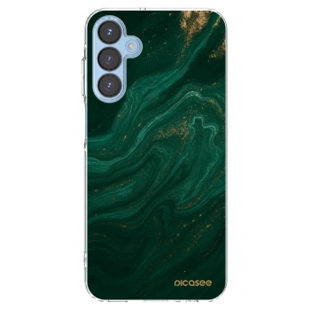 Picasee διαφανής θήκη σιλικόνης Samsung Galaxy A15 A156B 5G - Green