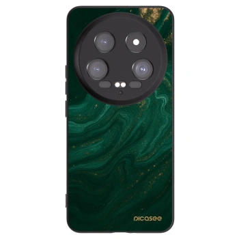 Picasee Μαύρη θήκη σιλικόνης για Xiaomi 14 Ultra - Green