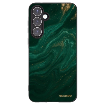 Picasee Μαύρη θήκη σιλικόνης για Samsung Galaxy A55 5G A556B - Green
