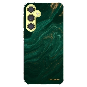 Picasee διαφανής θήκη σιλικόνης Samsung Galaxy A35 5G A356B - Green