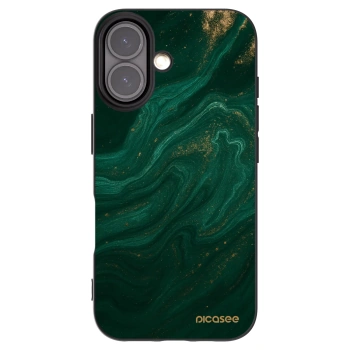 Picasee Μαύρη θήκη σιλικόνης για Apple iPhone 16 - Green